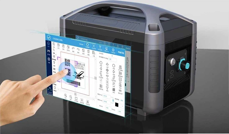 20W prenosný vláknový laserový gravírovací stroj na kov a nekov-