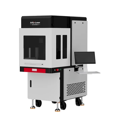 MRJ Nový 5W UV laserový gravírovací stroj na gumu, plasty, okuliare, značenie